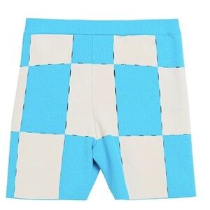 Jacquemus Blue and White Patterned Shorts